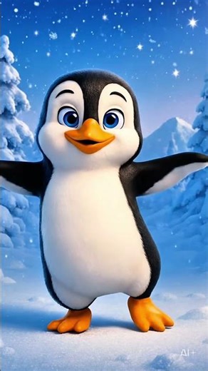 The Fun Dancing Penguin Show 🐧🌟🎵 #kidstv #cartoonanimals #funvideo #shorts #dance #cutepenguin