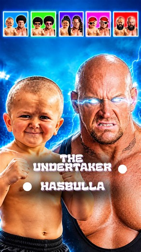 When Hasbulla and The Undertaker try viral filters ⚔️🥊 #theundertaker #hasbulla