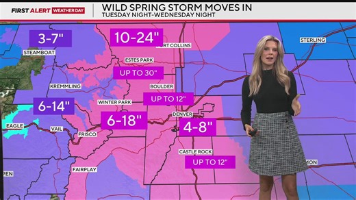 Spring storm brings rain, snow to Colorado