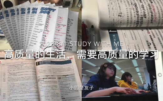 高中生学习VLOG｜无痛背240个单词｜自习｜高质量的生活，需要高质量的学习