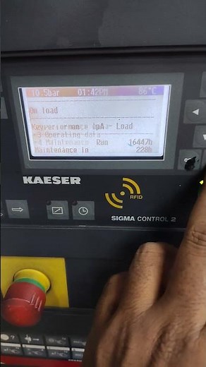 maintenance checkup Kaeser compressor Sigma Control 2