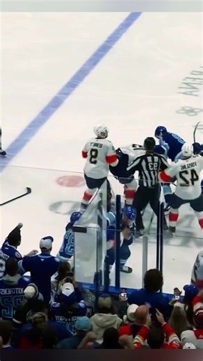 🔥Multiple Fights Erupt🔥 3rd Period, Panthers @ Lightning, Paul Maurice Ejected -Part.1 #hockeytiktoks #icehockey #nhl #panthers #lightning