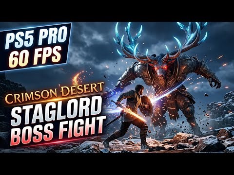 CRIMSON DESERT: Staglord Boss Fight is ABSOLUTELY INSANE! (PS5 PRO 4K 60 FPS)