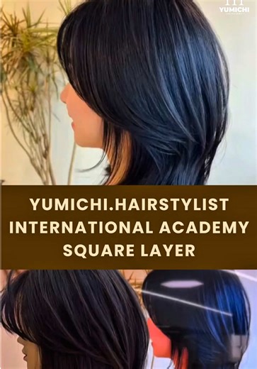 SQUARE LAYER BY YUMICHI YUMICHI INTERNATIONAL ACADEMY & HAIR STYLIST Đạo Tạo Giáo Trình Vidal Sasson ( Anh Quốc ) #Yumichi_international_academy #học_viện_tóc_hà_nội_uy_tín #đào_tạo_tóc_ngắn_hiện_đại_chuyên_nghiệp #đào_tạo_khoá_tóc_ngắn_hiện_đại #tương_tác_chéo❤