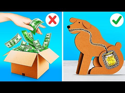 CARDBOARD GENIUS CRAFTS 📦 Cele mai tari trucuri și idei DIY pe care nu o să le crezi! by 123GO!