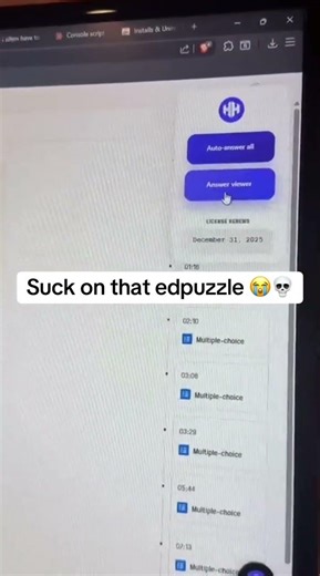 Edpuzzle isn't real lmao #edpuzzle #free #homework #boostgrades #deltamath #fyp #adinross