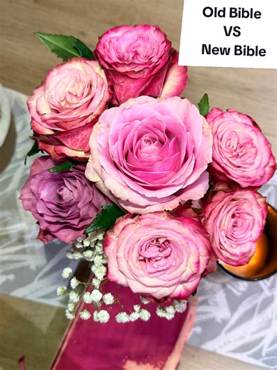 My old Bible VS my new Bible 💖 both baught for me by my dad, I couldn't have asked for anything more precious. #foryoupage #studybible #fypシ゚