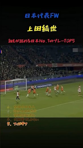 日本代表FW上田綺世の惚れ惚れするプレー5選#サッカー #ワールドカップ