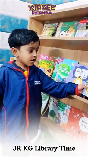Kidzee kakrola on Instagram: "📚✨ **Jr. KG – Library Time** ✨📚 A quiet and joyful *Library Time* for our Jr. KG little readers! 🌈 Exploring colorful books, listening to stories, and developing a love for reading—one page at a time 📖💛 These moments help build imagination, vocabulary, and early reading habits in a fun way 😊 📍 **Kidzee Kakrola – Preschool & Daycare** 📞 **+91 9625337878 | 9711598580 | 7838555777** #LibraryTime #JrKG #ReadingHabits #LoveForBooks #KidzeeKakrola #EarlyLearning #