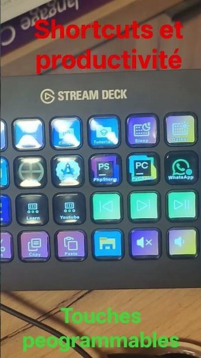 Touches programmables et productivité : clavier / panel #dev #code #productivité