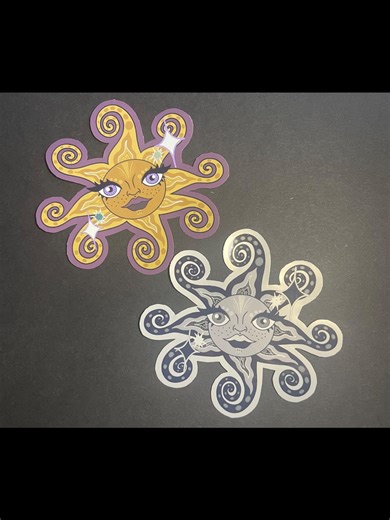 Whimsical Yellow Sun - Quirky Black and White Sun Sticker - Hippie, Trippy Decal - Etsy