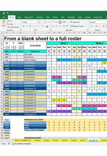 Create a Roster in Excel: Quick Tutorial and Tips