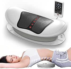 Electric Back Stretcher for Lower Back Pain Relief, 4 in 1 Lower Back Massager with Lumbar Traction, Massager, Heating, Vibration