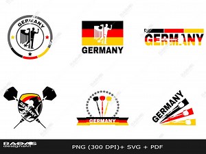 Darts Germany Logo Bundle – Set of 6 Digital Logos for Darts Teams, T-shirts, Merchandise, and DIY Projects - Etsy Canada