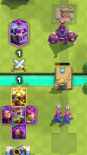 Evo mega knight vs Hero mini pekka + Evolutions