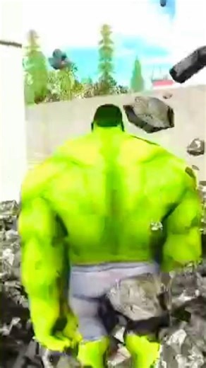 Hulk destroy the building in Indian Bike Driving 3D game 😱😱