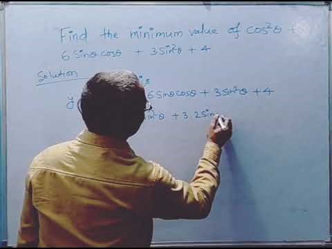 Find the minimum value of (cosx)^2+6sinxcosx+3(sinx)^2+4 class 11th math question