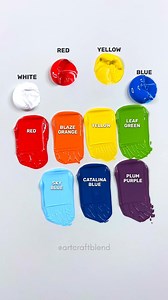 2.5M views · 29K reactions | How To Make Rainbow Colors? #fblifestyle #colormixing #Satisfying | Art Craft Blend | Facebook