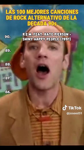 TOP 100 ROCK ALTERNATIVO DECADA 90s, 90-86, #bestrock #rock #musica #lomasviral #alternativerock #top100 #rem #oasis #pearljam #eve6 #candlebox