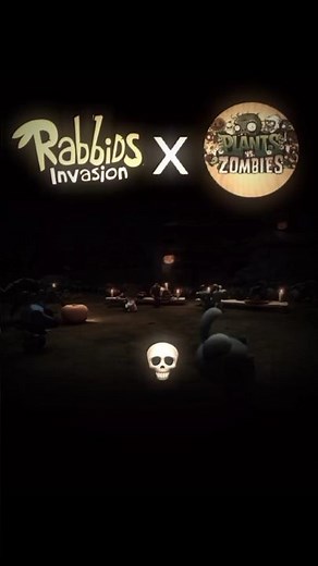 rabbids x plants vs zombie #shorts #viralvideo #edit #video #rabbit #plants #plantsvszombies