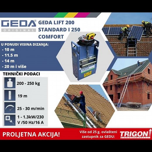 GEDA lift 200 standard i 250 comfort