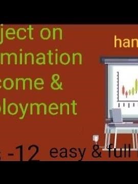 PROJECT ON Determination on income and employment for class 12 #class12project #economics #project12