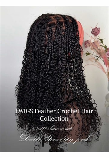 Miracle knots braids tutorial💕Reusable feather loop crochet hair,no sew in anymore!#lwigs #crochethair #humanhair #miracleknots #tutorial