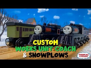 CUSTOM Thomas Wooden Railway Donald & Douglas Snowplows and Works Unit Coach | Custom Model Showcase