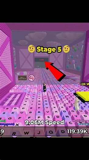 ​I BEAT 7 STAGES WITH 0 DEATHS?! 😱 Roblox Speed Keyboard Escape! 🏆 #roblox