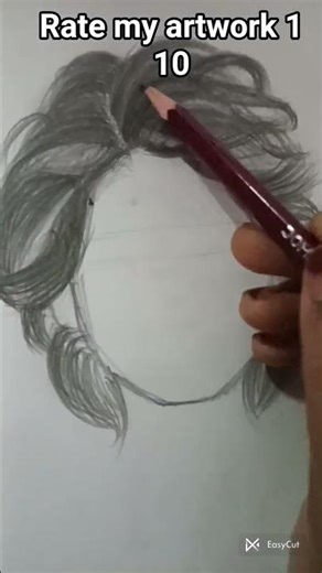 how to draw realistic hairs step by step. rate my artwork 1 10 #shortsfeed #drawing #realistic