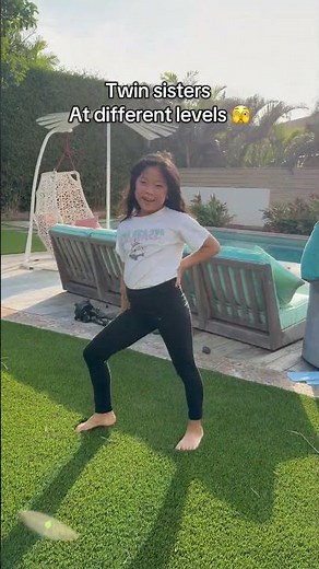 Twin Sisters Different Levels of Gymnastics 🤸