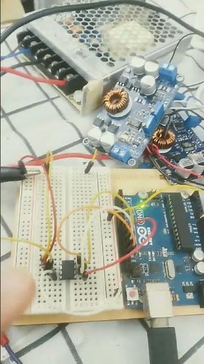 Working on a New DC-DC Control Using a Digital Pot! ⚙️ #arduino#dcdc #potentiometer #coding