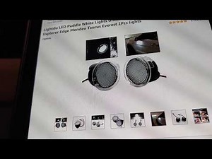 Amazon Ford LED puddle lights install. Improve your vehicles look! Cheap Too!