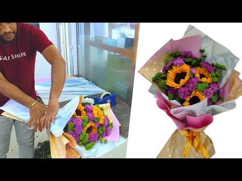 Bouquet making ideas | Bouquet Wrapping Techniques | Diy bouquet flower