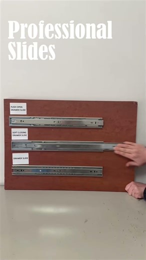 Soft Close |Push Open Drawer Slide #shorts #drawerslide #cabinethardware #kitchenhardware #cabinet