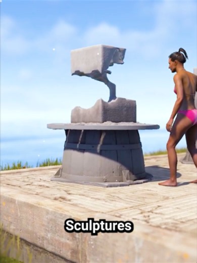 Rock Sculptures are coming to Rust! 🗿 #rustoria #Rust #facepunch #rusttok #rustnews #rustgame #tip #rust #rustupdate #viral #rustconsole