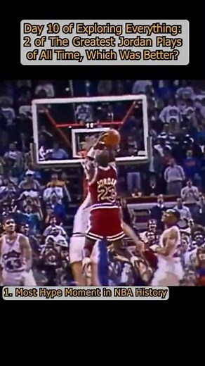 Comparing Michael Jordan's Top 2 Game-Winning Shots!