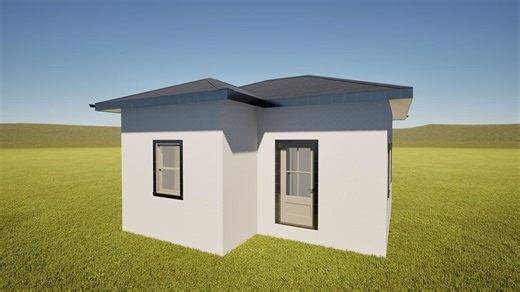 20 X 20 Small House Plan - 384 Sq Ft PDF Blueprint - Etsy