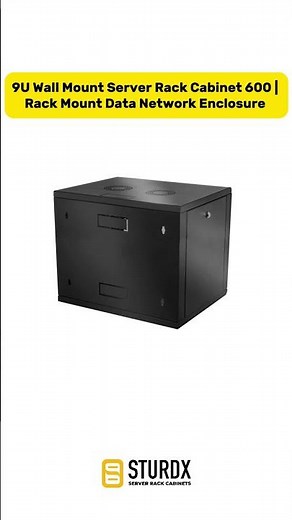 9U Wall-Mount Server Rack - Stylish and Durable Storage Solution