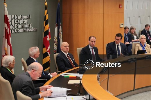 National Capital Planning Commission meeting to deliberate about the Trump White House East Wing ballroom project in Washington