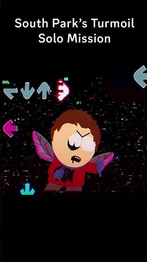 FNF South Park's Turmoil Solo Mission Charted #fnf #animation #fnfanimation