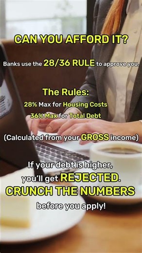 Can You REALLY Afford That House? The 28/36 Rule Explained 🏠📊 #MortgageTips #Finance