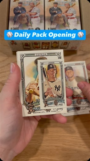 A’s Baseball Card Shop on Instagram: "⚾️ Daily Pack Opening ⚾️ 2025 Topps Allen & Ginter Mitchell & Ness Hobby Box #Topps #baseball #fyp #2025 #mitchellandness @topps @mlb"