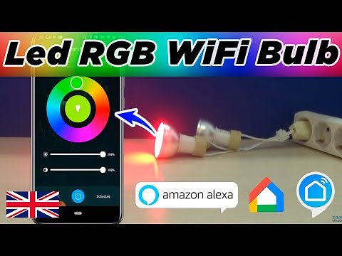 💡💡 RGB WiFi led bulb compatible with APP Tuya Smart Life 🔥 Amazon Alexa and Google Home
