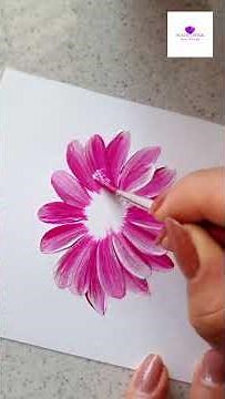 Easiest Flower Painting for beginners | Day 78