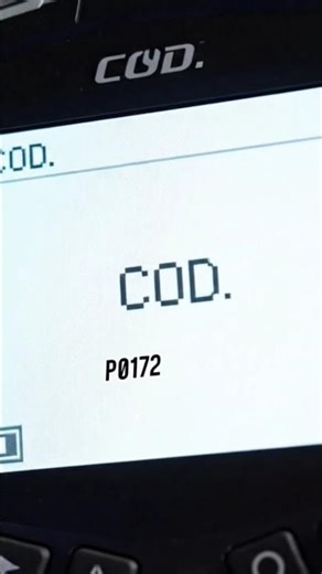 scanner cod P0172 possible defects