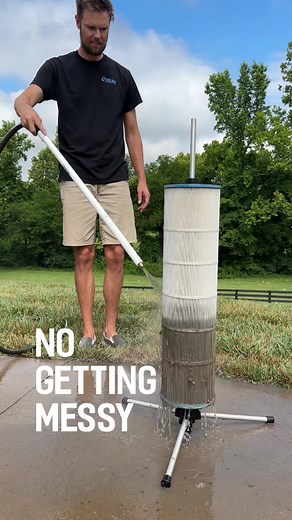 Pool filter maintenance has never been easier! #cyclonefiltercleaner