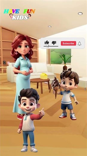 es krim buat ibu🍦#kartun #tempel #kartuntempel #animasi #animasianak #animasulucu