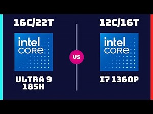 Intel Core Ultra 9 185H vs Intel Core i7-1360P – CPU Comparison | How Big is the difference?