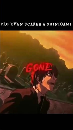 Bro even scared a shinigami💀☠️loving you is a loosing game#anime#attitude#trending#animewar#revenge